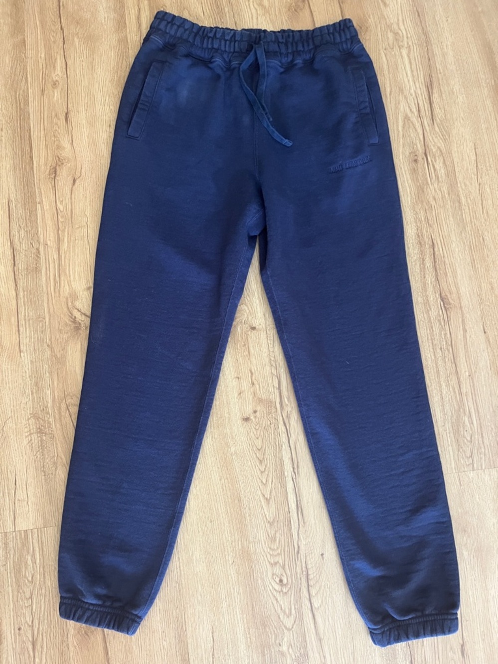 Aimé Leon Dore Heavyweight Sweatpants Navy Made in Canada Thick Fleece S/M